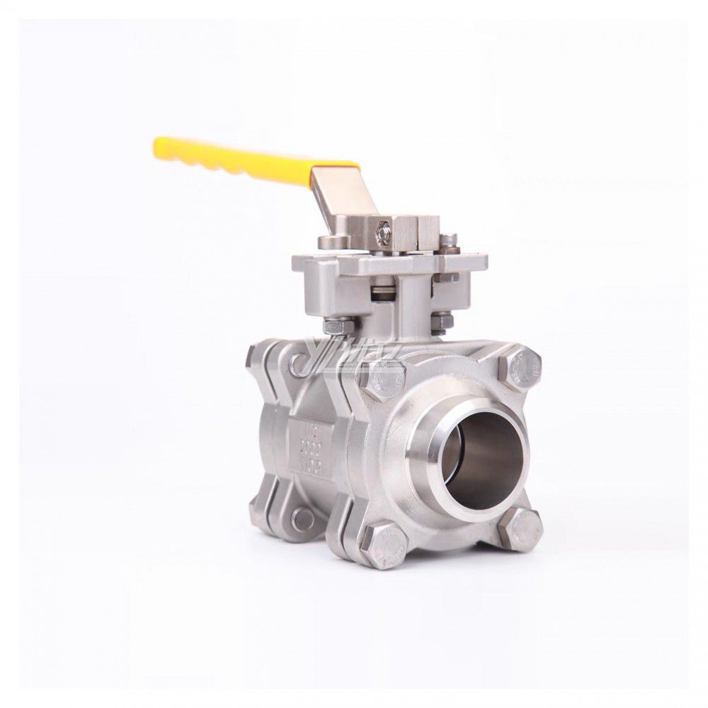 YOULI High Temperature  NPT BSP 2000wog PN63 Stainless Steel 304 316 Manual High Pressure 3PC Welded Ball Valve