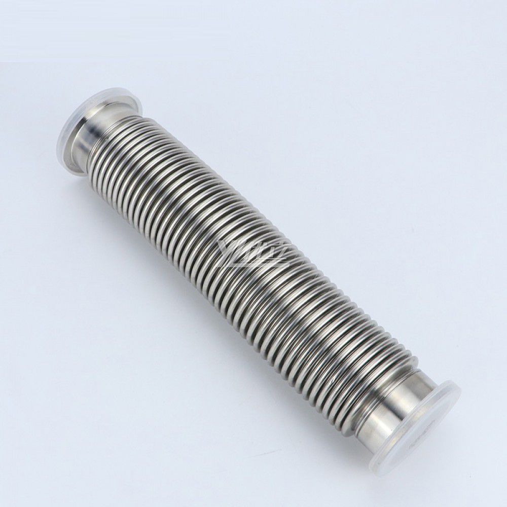 YOULI Food Grade Sanitary Stainless Steel 304 SS316L KF16 KF25 KF40 100-4000mm KF Pipe Fitting Vacuum Sylphon Bellows Fittings