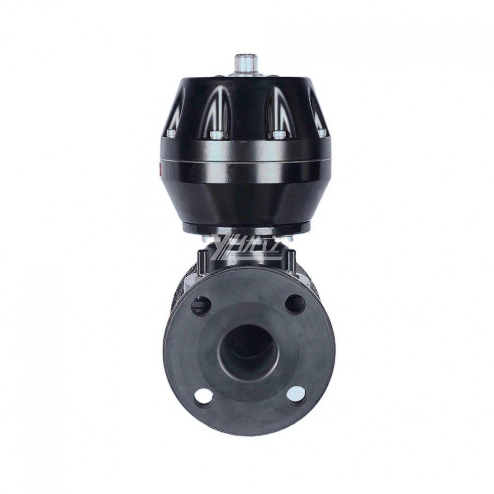 YOULI ANSI 150LB EG641J Stainless Steel 304 316 1.6mpa WCB Rubber Lined Pneumatic Flange Diaphragm Valve