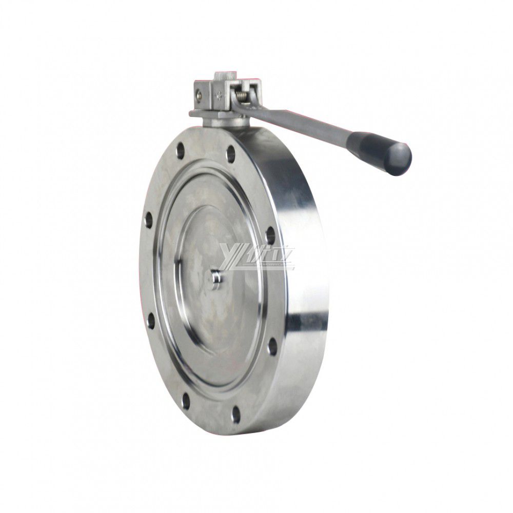 YOULI 304 316 Stainless Steel WCB Manual GI-A Series Type Negative Pressure High Vacuum Butterfly Valve