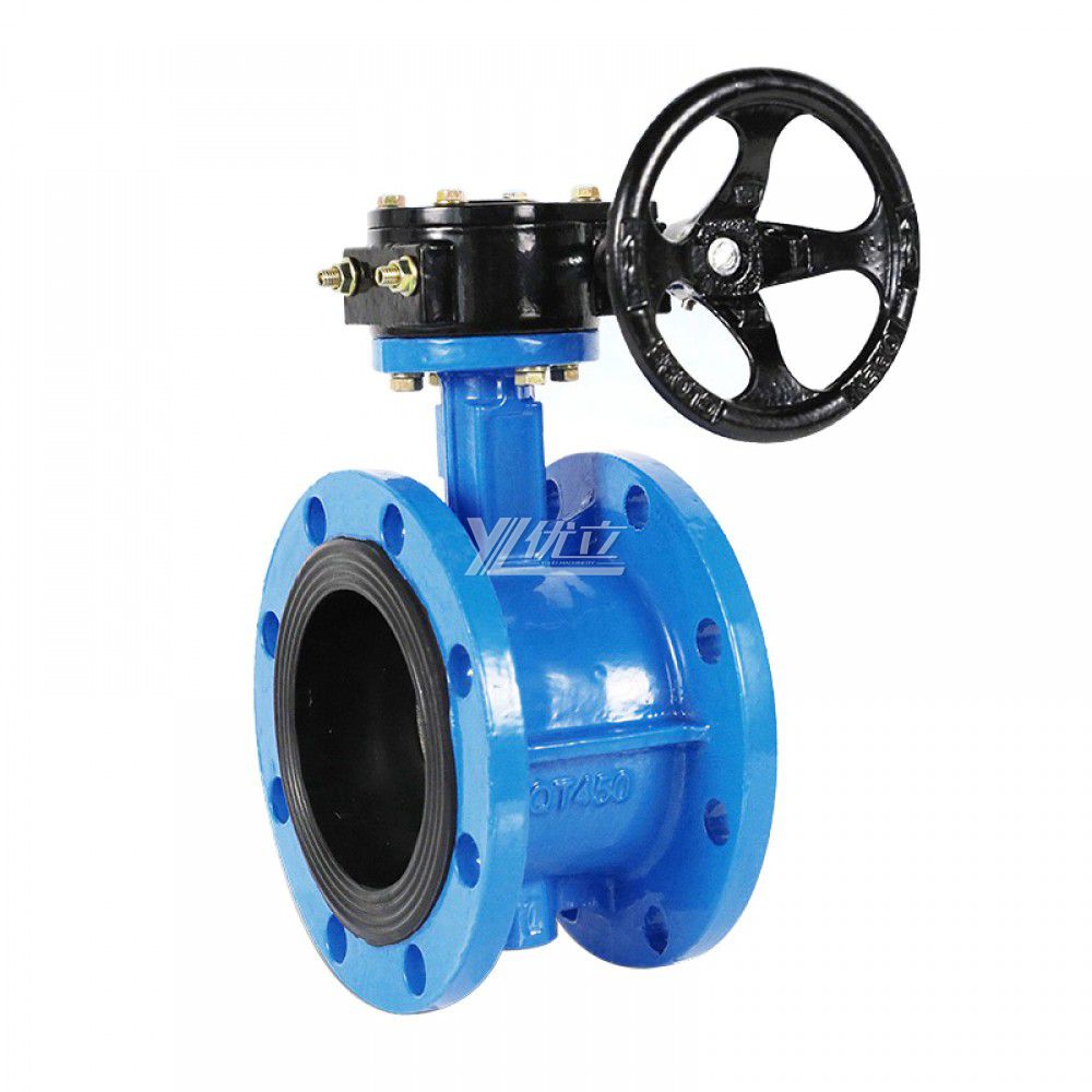 YOULI ANSI 150LB 304 316 Stainless Steel Cast Iron JIS 10K Pn16 WCB EPDM PTFE Manual Soft Seal Flanged Butterfly Valve
