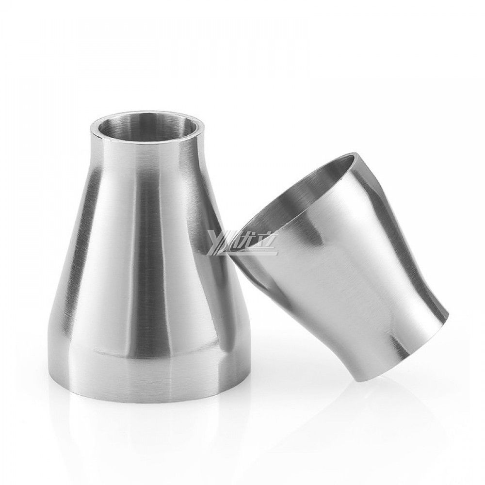 YOULI Hygienic Food Grade Sanitary Stainless Steel 304 SS316L 3A SMS DIN ISO Welded Pipe Fitting Concentric Welded Reducer