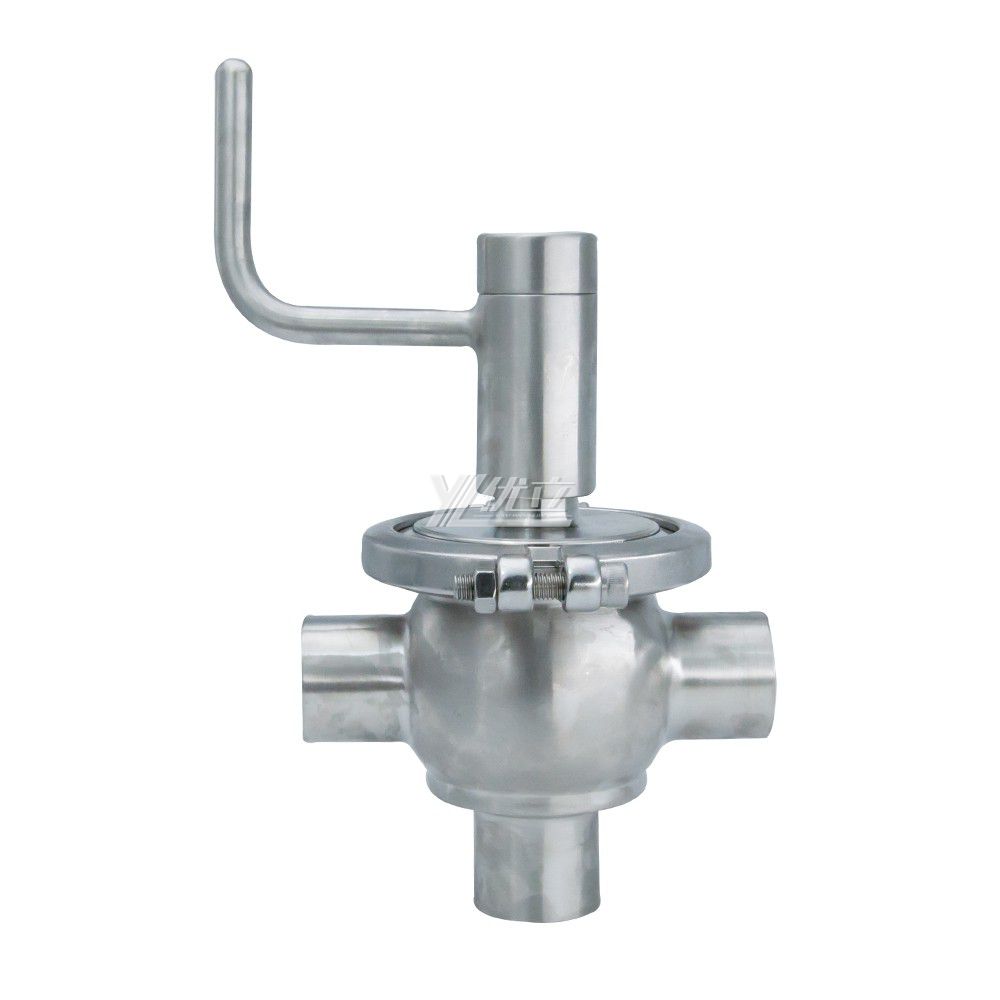 Sanitary Pneumatic Ll Line Type Flow Diversion Valve