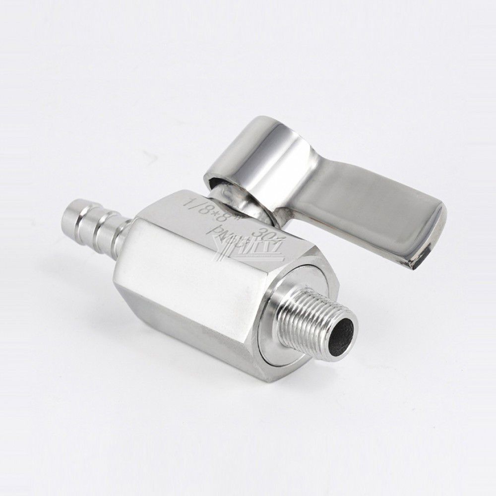 YOULI 1/8" 1/4" NPT BSP 1000WOG PN63 304 316 all Stainless Steel Handle Manual Hose Connector Pagoda Male Thread Mini Ball Valve