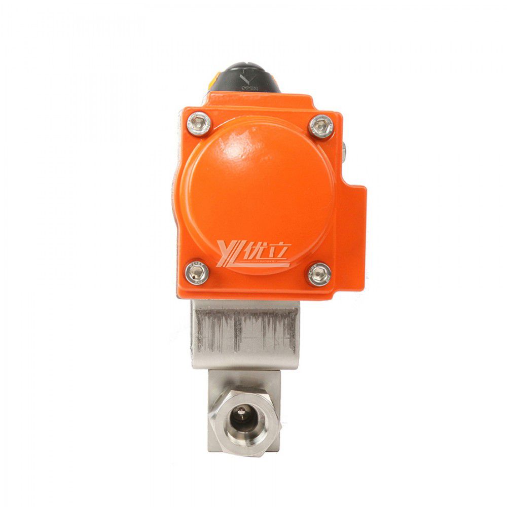 YOULI High Temperature NPT BSP 6000psi Stainless Steel 304 316 WCB KHB High Pressure Pneumatic Female Threaded Ball Valve