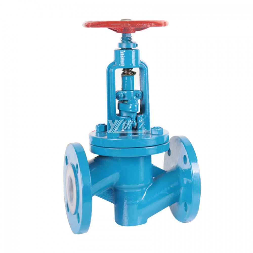 YOULI Strong Corrosive Liquid ANSI 150LB 304 316 JIS 10K 1.6mpa WCB F46 F4 FEP PFA Fluorine Lined Flanged Globe Valve