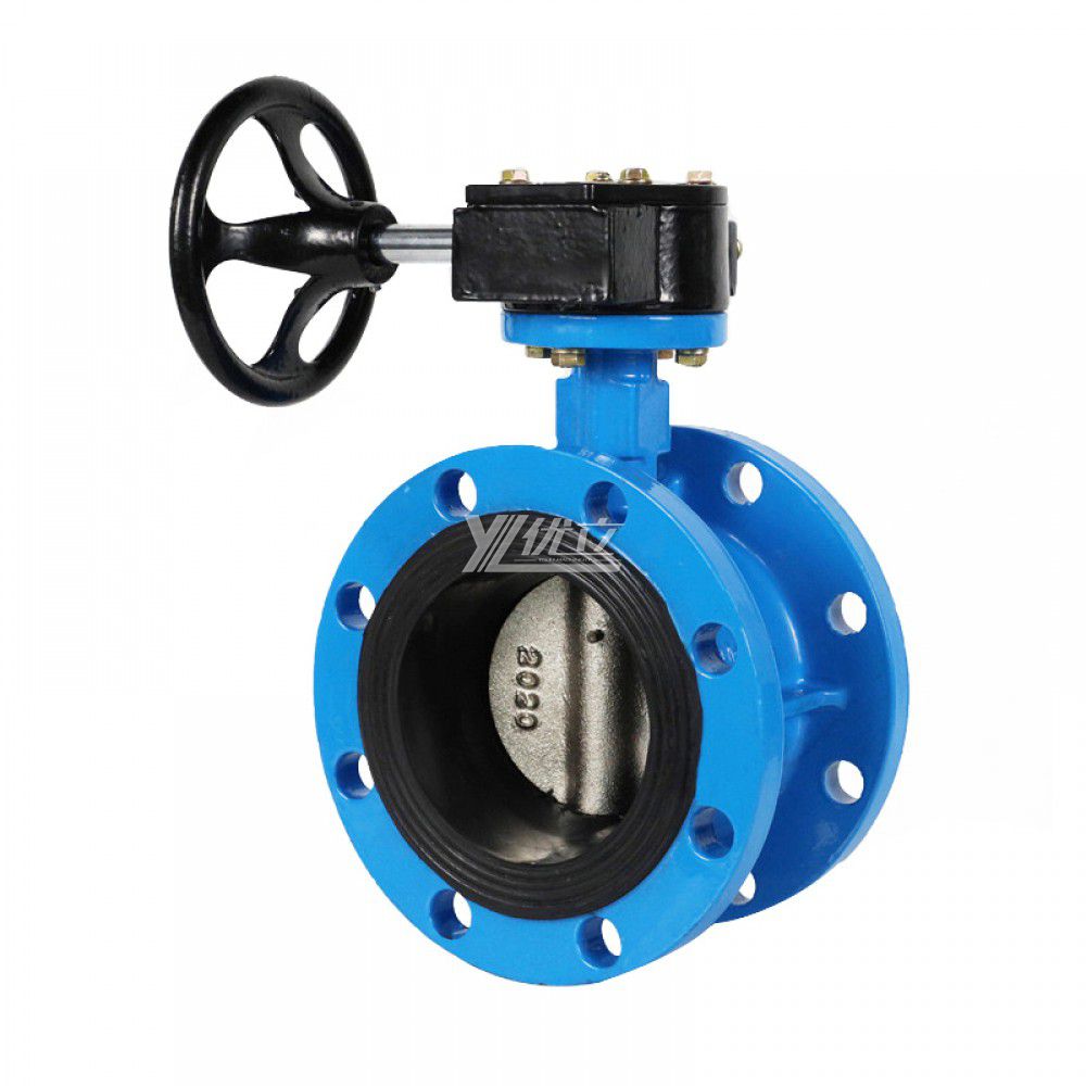 YOULI ANSI 150LB 304 316 Stainless Steel Cast Iron JIS 10K Pn16 WCB EPDM PTFE Manual Soft Seal Flanged Butterfly Valve