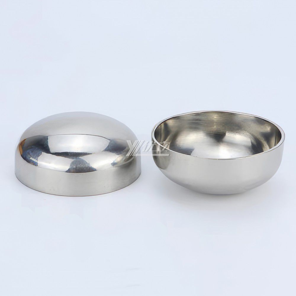 YOULI Hygienic Food Grade Sanitary Stainless Steel 304 SS316L 3A SMS DIN ISO Pipe Fitting Oval End Head