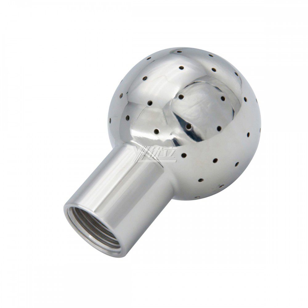 YOULI Hygienic Food Grade Sanitary Bolted Tank Cleaning Stainless Steel 304 SS316L Threaded Nozzle Fixed Cleaning Spray Ball
