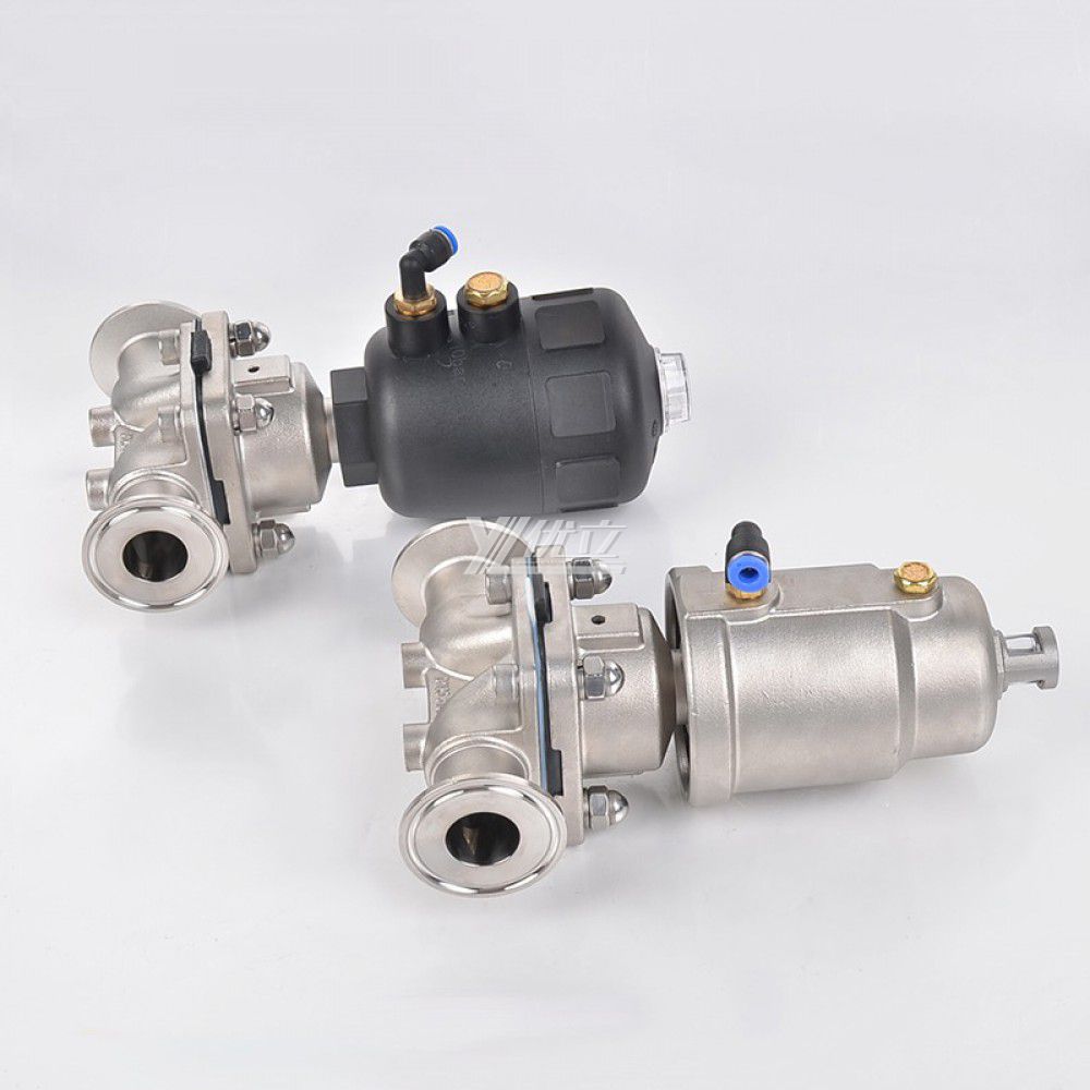 YOULI Hygienic Food Grade Sanitary Stainless Steel 316L Biological Tri Clamped Pneumatic Diaphragm Valve Pneumatic