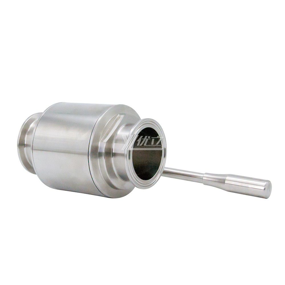 Stainless Steel Sanitary Tc Tri Clamp Straight Ball Valve