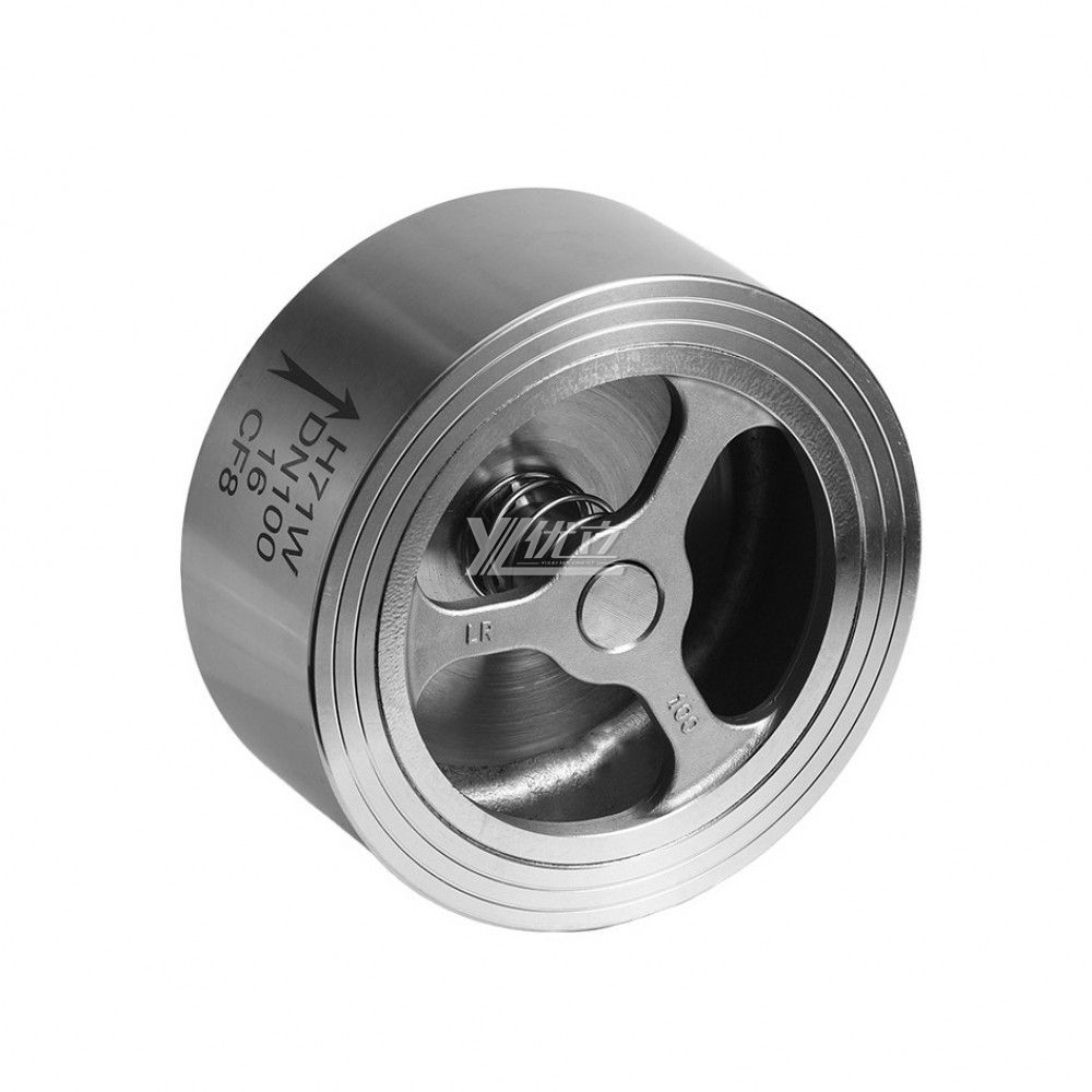 YOULI Durable Anti-leakage High Temperature Steam Smooth Stainless Steel 304 316 JIS 10K 1.6mpa WCB Wafer Type Check Valve