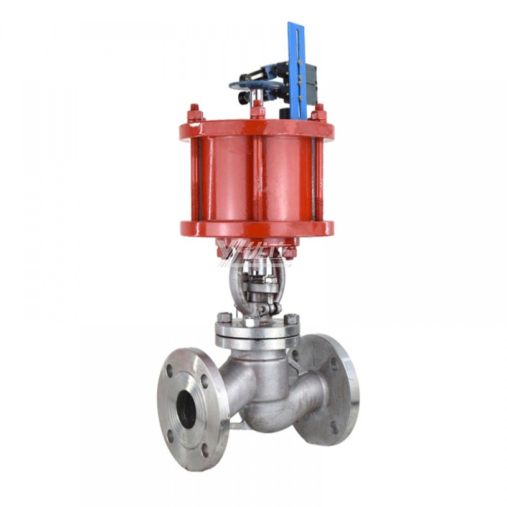 YOULI High Quality High Temperature Steam ANSI 150LB 304 316 Stainless Steel 1.6mpa WCB Pneumatic Actuator Flanged Globe Valve