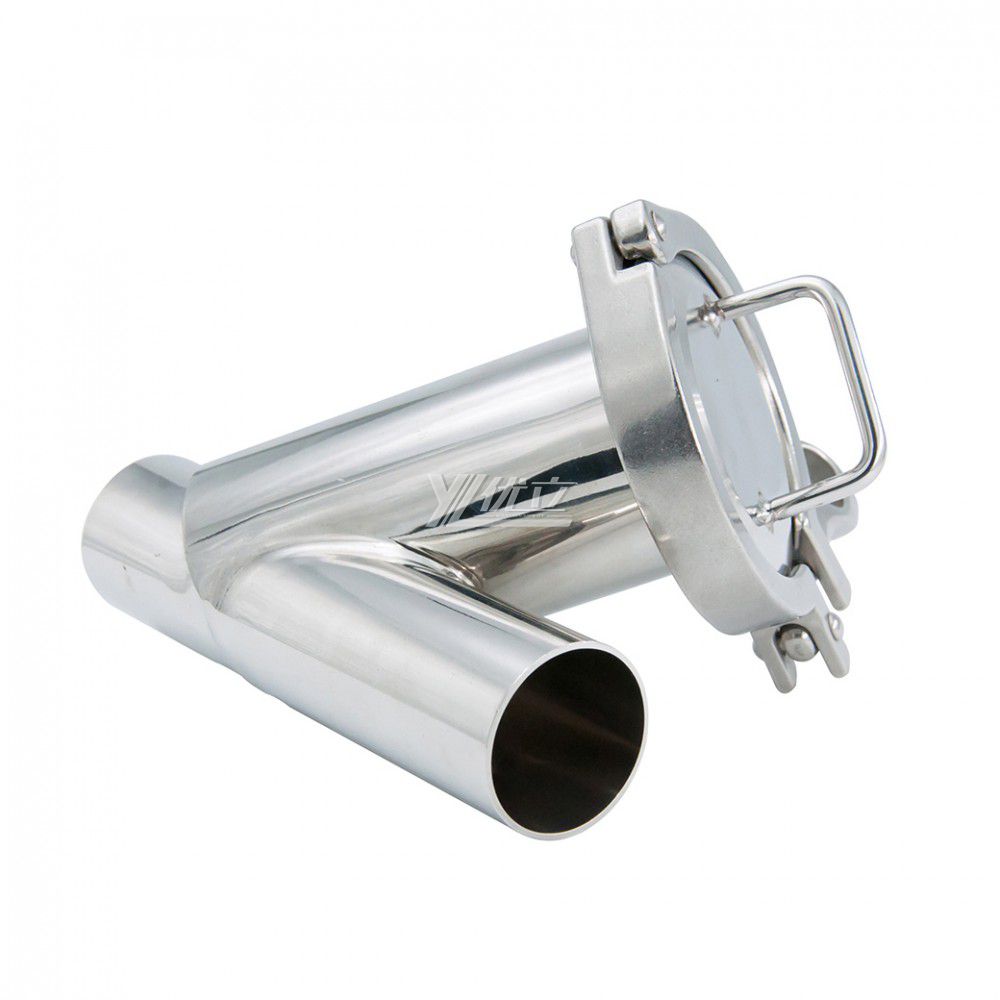 YOULI Hygienic Food Grade SS 304 316L Stainless Steel Milk  Beer  Honey Sanitary Y Type Butt-welded Strainer  Filter