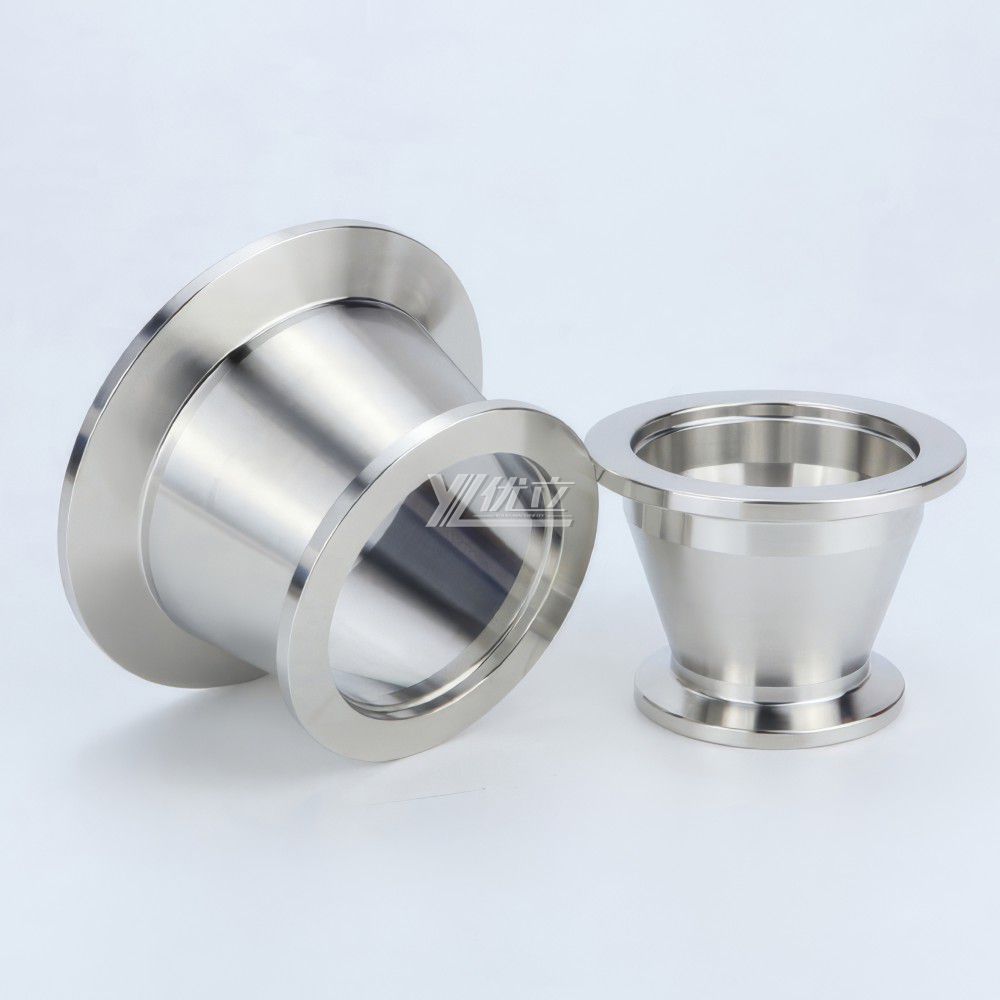 YOULI Hygienic Food Grade Sanitary Stainless Steel 304 SS316L  KF25 KF40 KF50 Tri-clamp Pipe Fitting  Vacuum Concentric Reducer