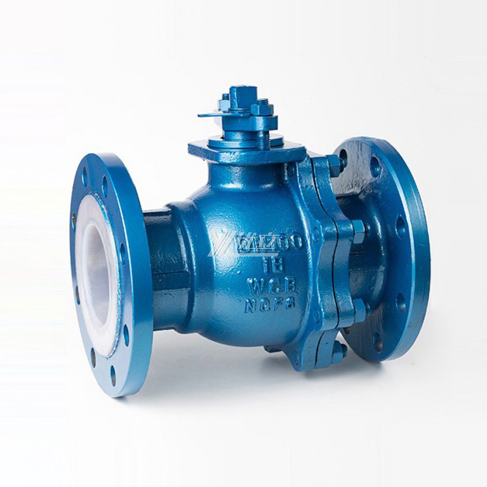YOULI Stainless Steel ANSI 150LB 304 316 JIS 10K 1.6mpa WCB Fluorine Lining F4 F46 PFA Manual Flanged Ball Valve