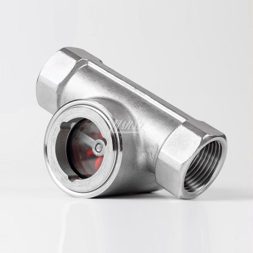 YOULI BSP NPT BSPT Screw Stainless Steel 304 316L Carbon Steel WCB Water Flow Indicator Female Threaded Impeller Sight Glass