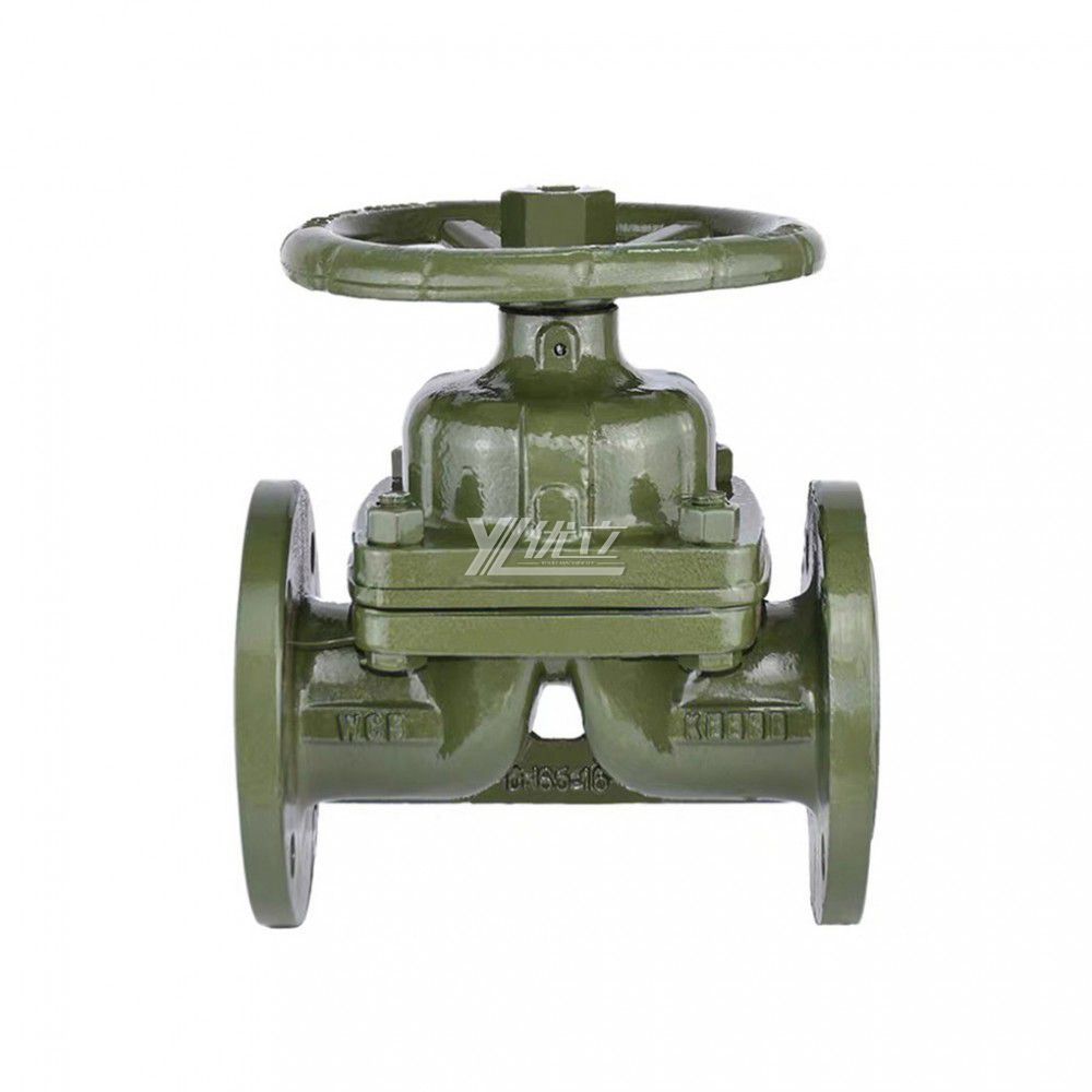 YOULI Durable Stainless Steel BS ANSI 150LB 304 316 JIS 10K 1.6mpa WCB F46 PFA Manual Fluorine Lined Flange Diaphragm Valve