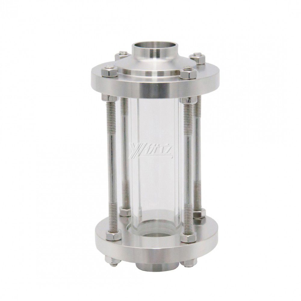 YOULI Best-in-Class Hygienic Food Grade Sanitary Stainless Steel 304 316L Flow Straight Butt Welded Sight Glass