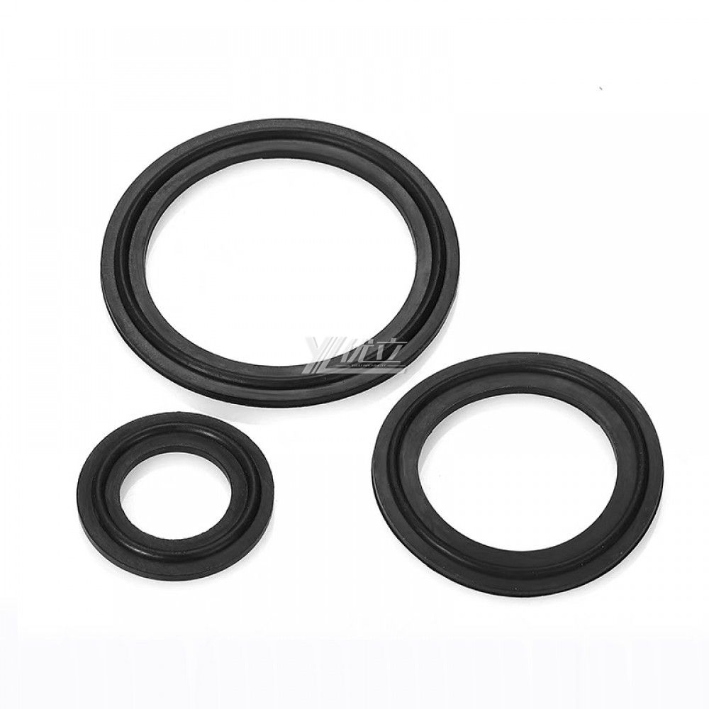 YOULI Hygienic Food Grade Customized Black Pipe Sanitary EPDM Sealing Ring Non Standard Rubber Tri Clamp Gasket