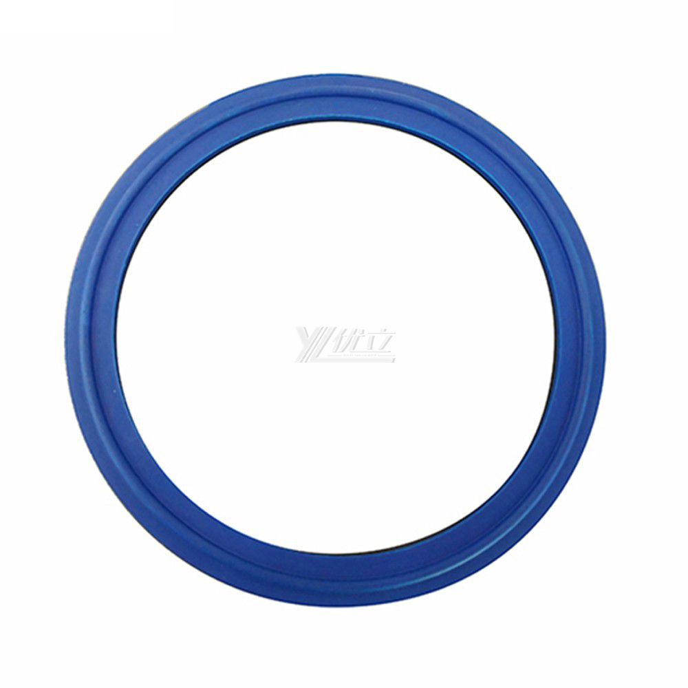 YOULI Hygienic Food Grade Customized Pipe Sanitary Detect Tri Clamp Blue BUNA Sealing Ring