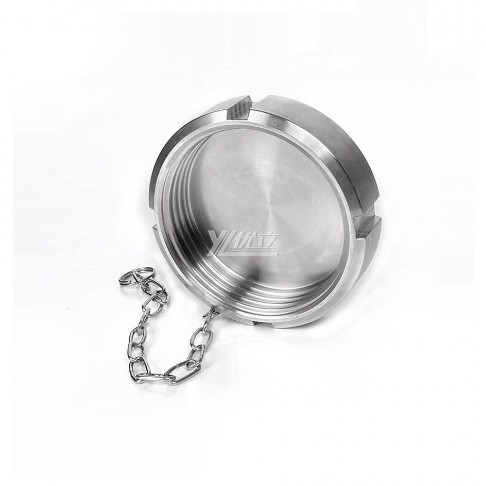 YOULI Hygienic Food Grade Sanitary Stainless Steel 304 SS316L DIN SMS 3A Round Pipe Fitting Blind Cap Plug Cover