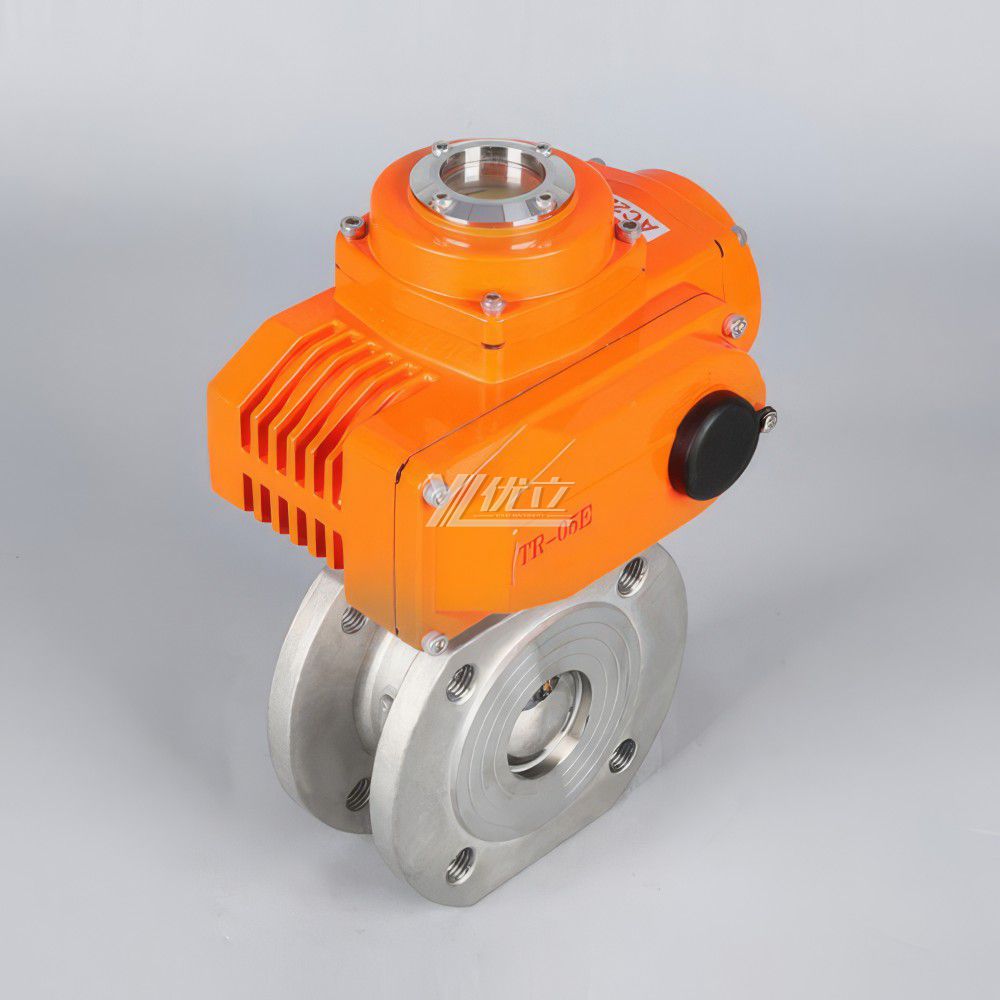 YOULI Stainless Steel 304 316 1.6mpa ANSI 150lb WCB Motorized DC24V AC220V Electric Flange Italy-type Thin Wafer Ball Valve