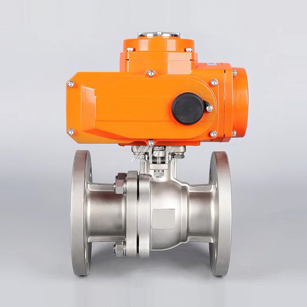 YOULI Stainless Steel ANSI 150LB 304 316 JIS 10K 1.6mpa High Temperature WCB Motorized AC220V On/off Electric Flanged Ball Valve