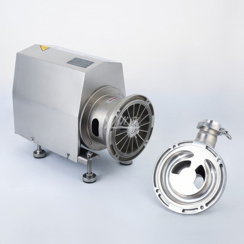 YOULI Hygienic Food Grade Stainless Steel 304 316L CIP clear Return Transfer Tri Clamp Sanitary Single Head CIP-Self Priming Pump
