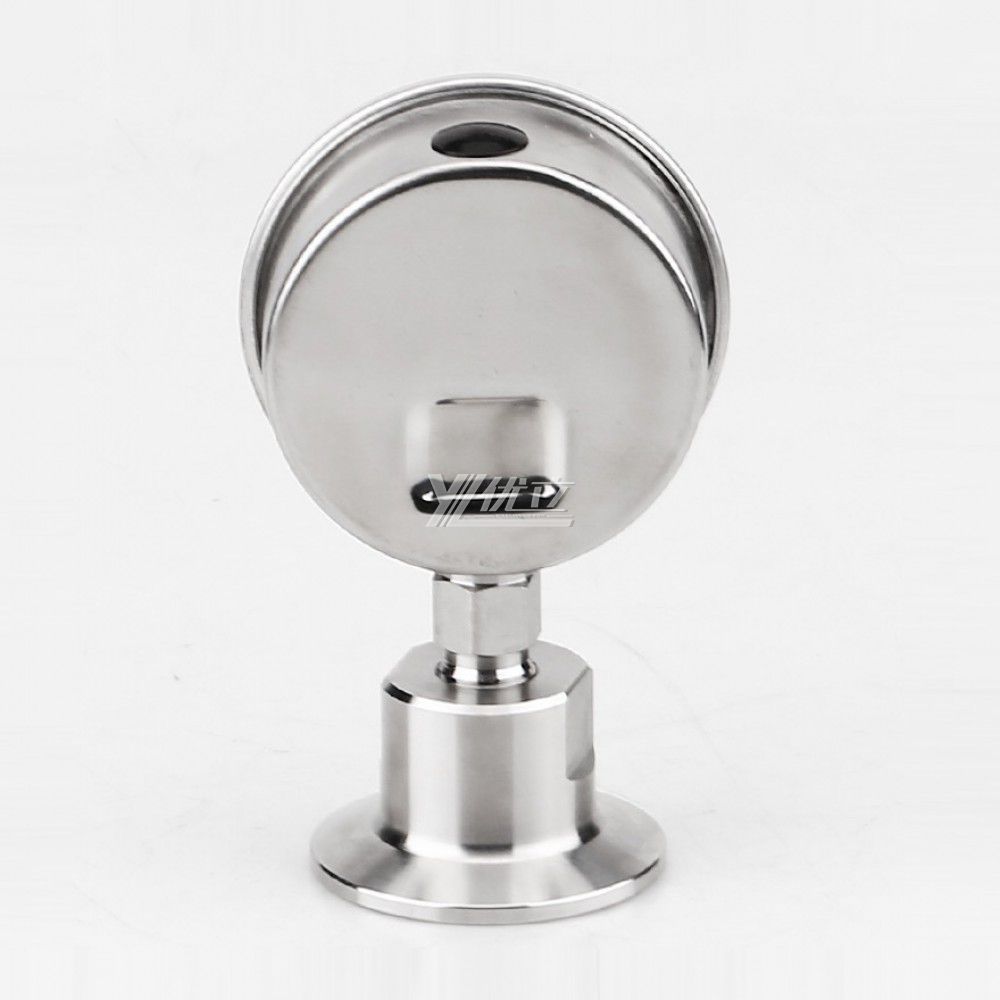 YOULI customized Stainless Steel 304 0-16bar filled oil shockproof Clamped Diaphragm Pressure Gauge