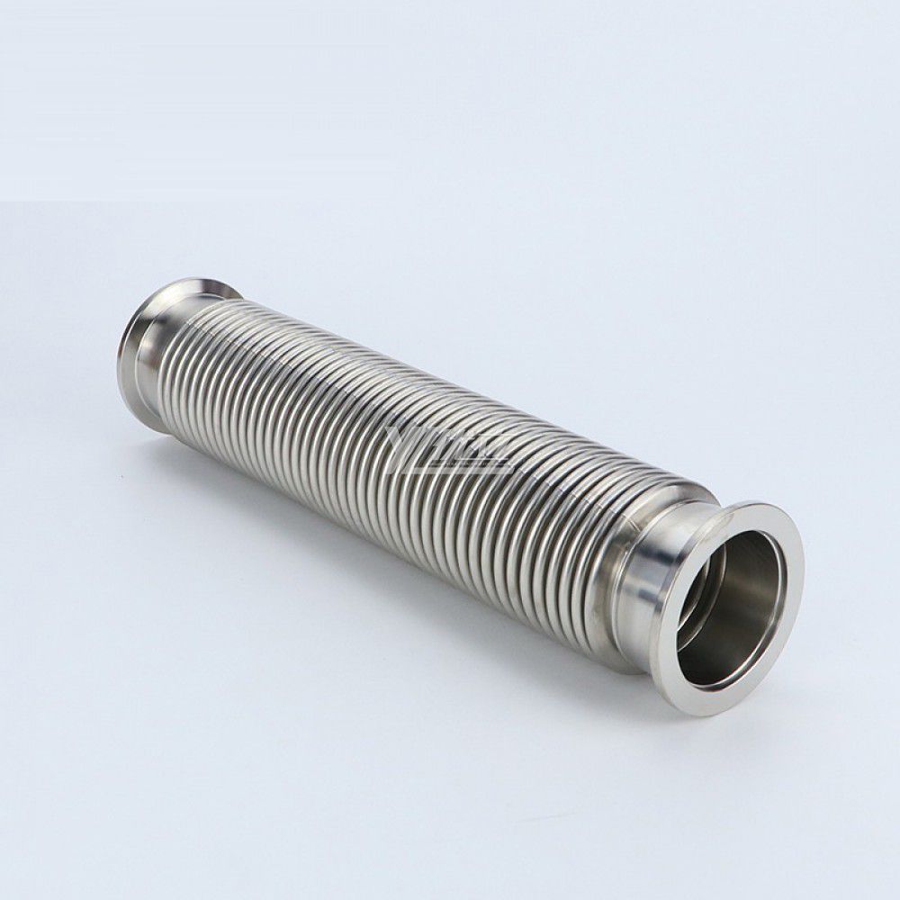 YOULI Food Grade Sanitary Stainless Steel 304 SS316L KF16 KF25 KF40 100-4000mm KF Pipe Fitting Vacuum Sylphon Bellows Fittings