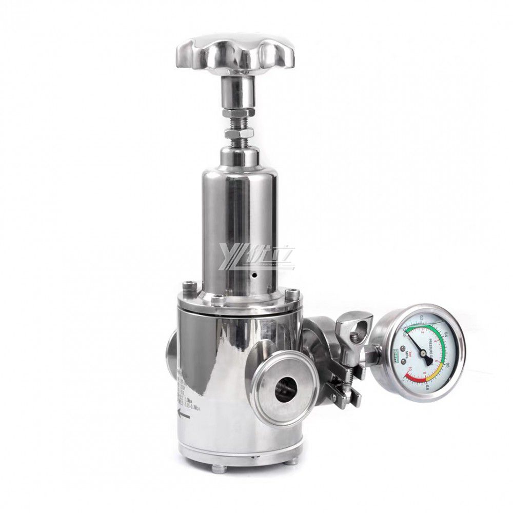 YOULI Hygienic Food Grade Sanitary Stainless Steel 304 316L Water gas Tri-Clamped Pressure Relief Valve