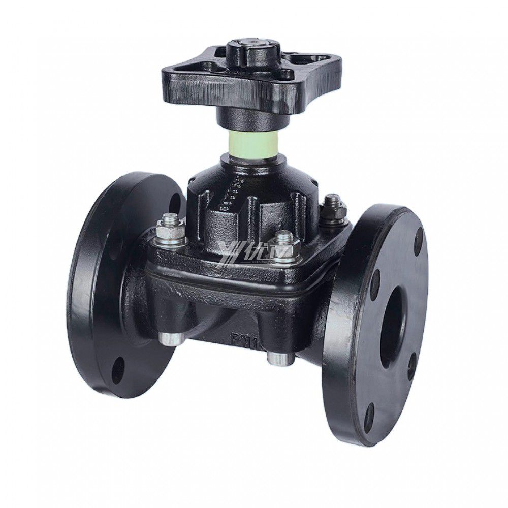 YOULI EG41J Stainless Steel BS ANSI 150LB 304 316 Cast Iron  WCB Manual Rubber Lined Flange Diaphragm Valve