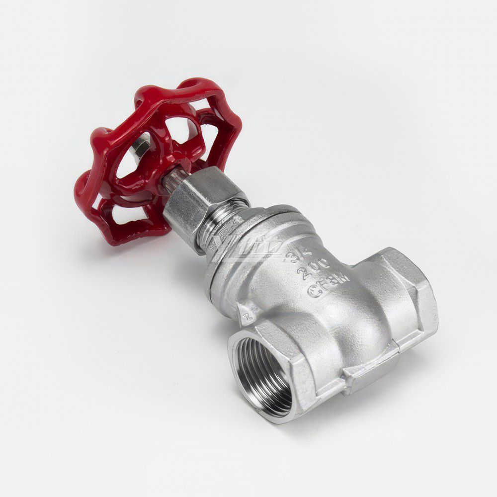 YOULI High Quality High Temperature Z15W 200wog Pn16 Stainless Steel 304 316 BSP NPT Female Threaded Gate Valve