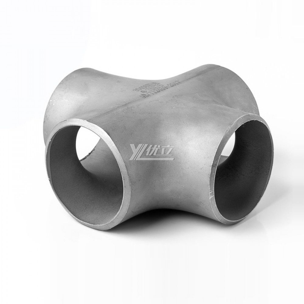 YOULI Industrial Shot Blasting Pickling Stainless Steel ANSI SCH40-SCH160 304 SS316L 4 Way Pipe Fitting Butt Welding Equal Cross