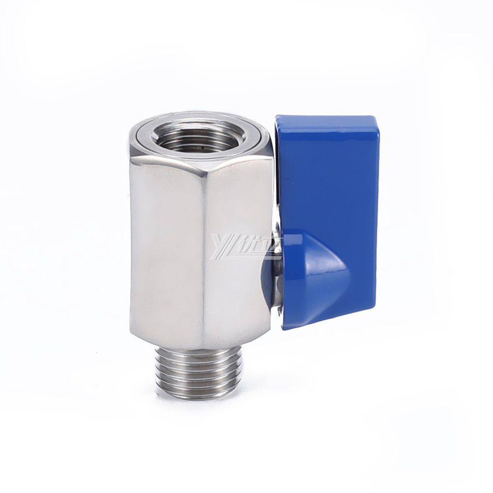 YOULI NPT BSP 1000PSI High Pressure PN63 Stainless Steel  304 316 Manual 1/4" Male and Female Threaded Mini Ball Valve