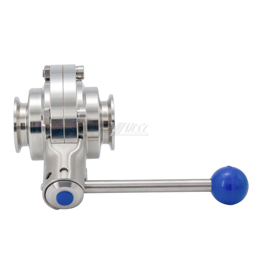 Clamp Stainless Sleel Sanitary Tri Clamping Butterfly Type Ball Valve