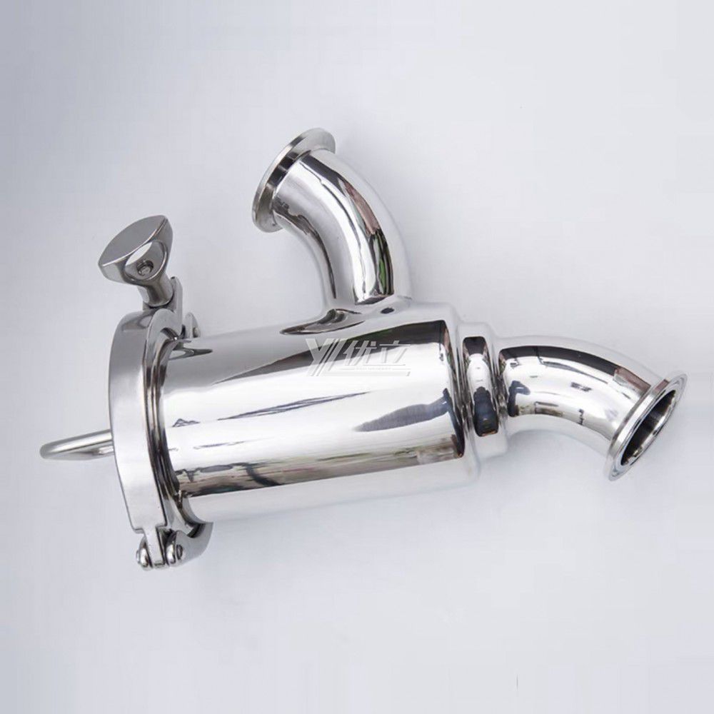 YOULI Top-Quality Hygienic Food Grade SS 304 316L Stainless Steel Sanitary 90 Bend Type No Retention Clamped Filter