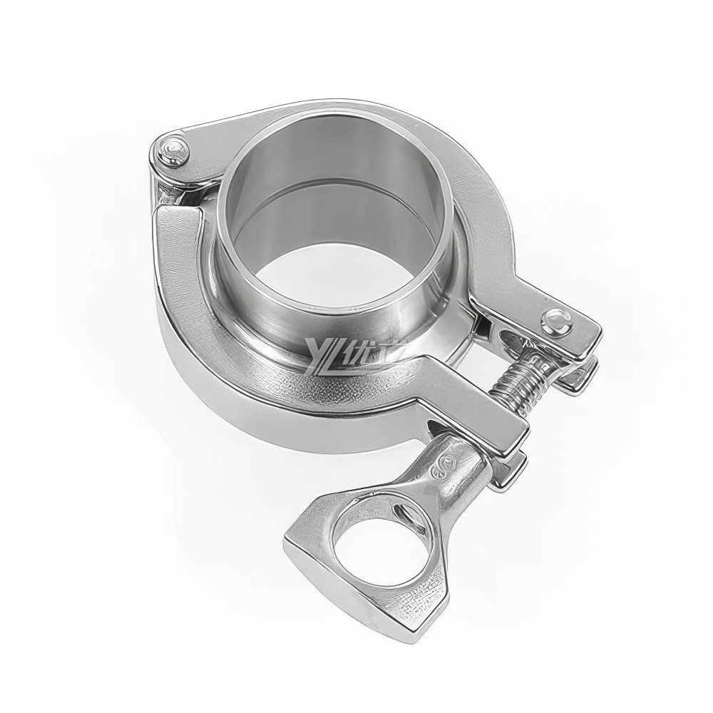YOULI Hygienic Food Sanitary Stainless Steel 304 SS316L DIN SMS 3A Tri-clamp Pipe Fitting Single Pin Complete Sets Clamp Ferrule