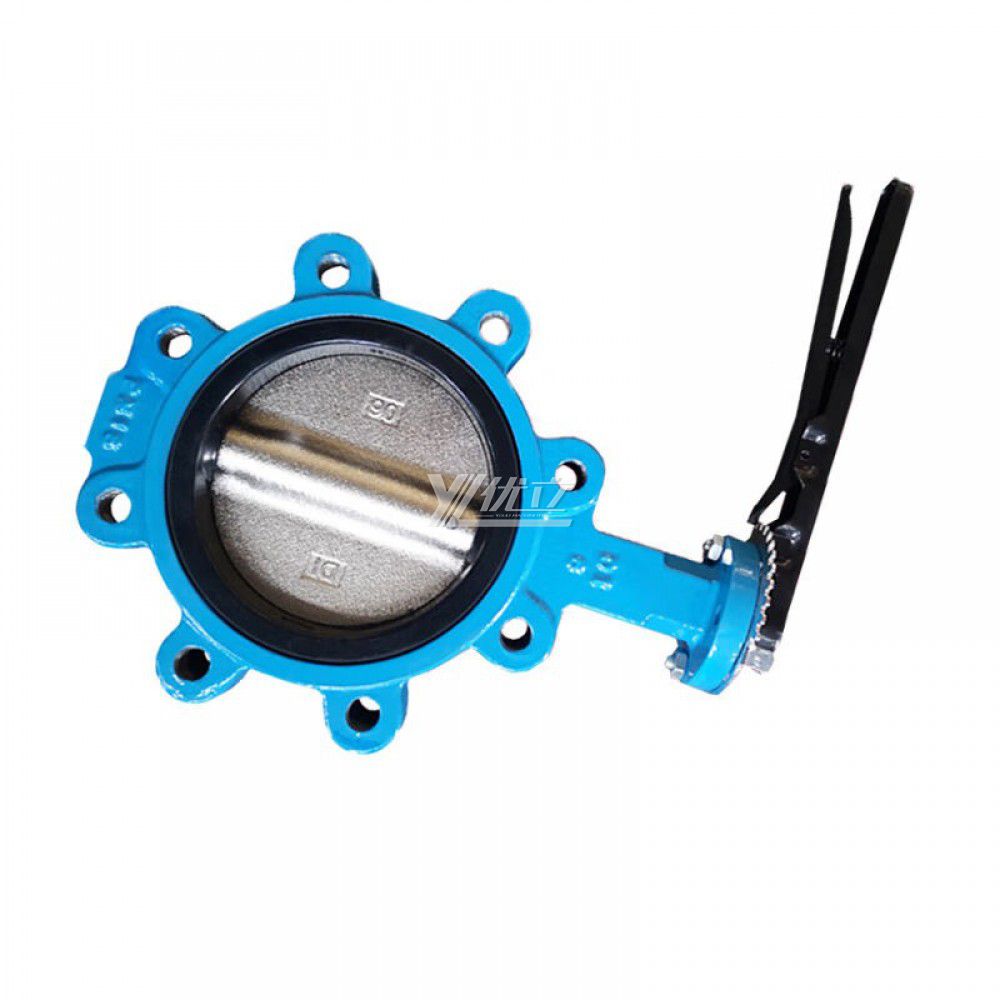 YOULI Stainless Steel ANSI 150LB 304 316 JIS 10K Pn10-16 Cast Iron PTFE EPDM Soft Sealing Water Manual Wafer Lug Butterfly Valve