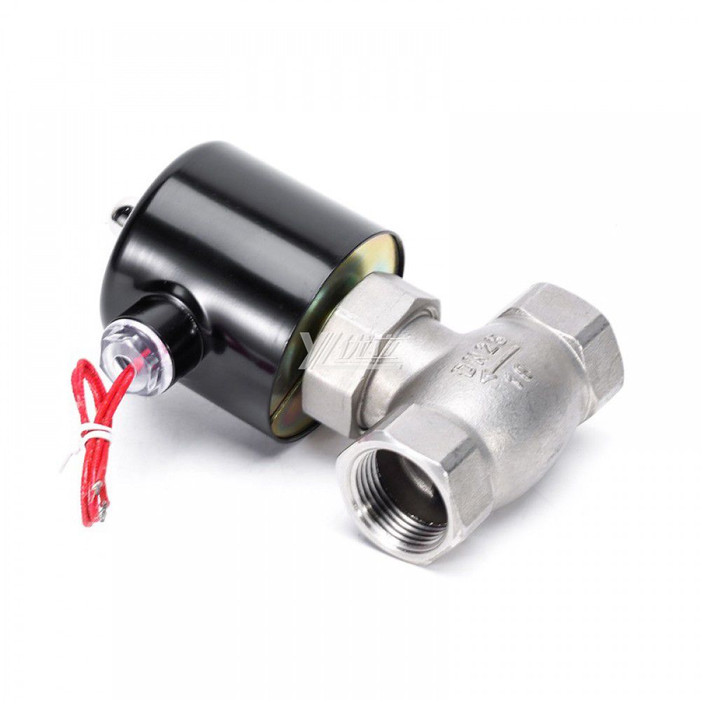 YOULI ZQDF Stainless Steel 304 316 Brass Steam High Temperature AC220V DC24V Gas Straight Female Thread Solenoid Valve