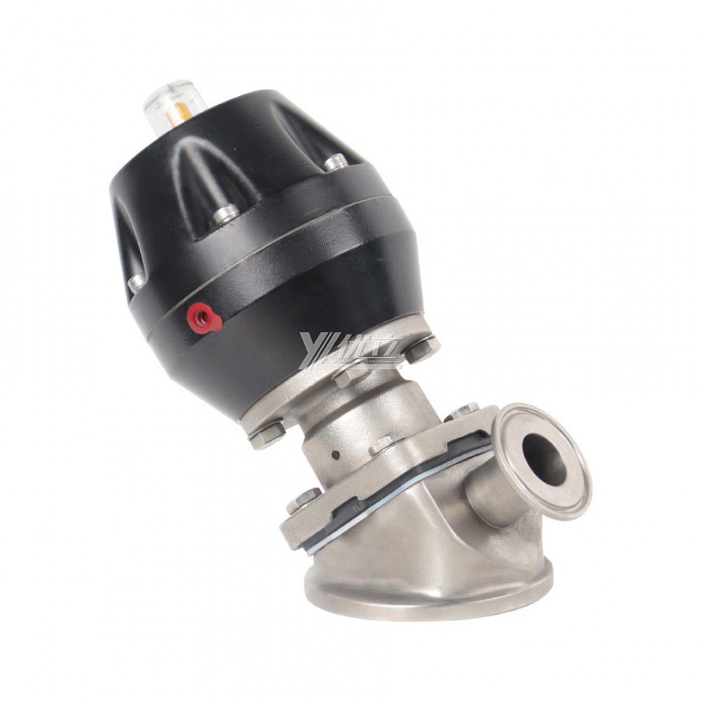 YOULI Hygienic Food Grade Sanitary Stainless Steel 316L Biological Medicine Plastics Pneumatic Diaphragm Bottom Valve
