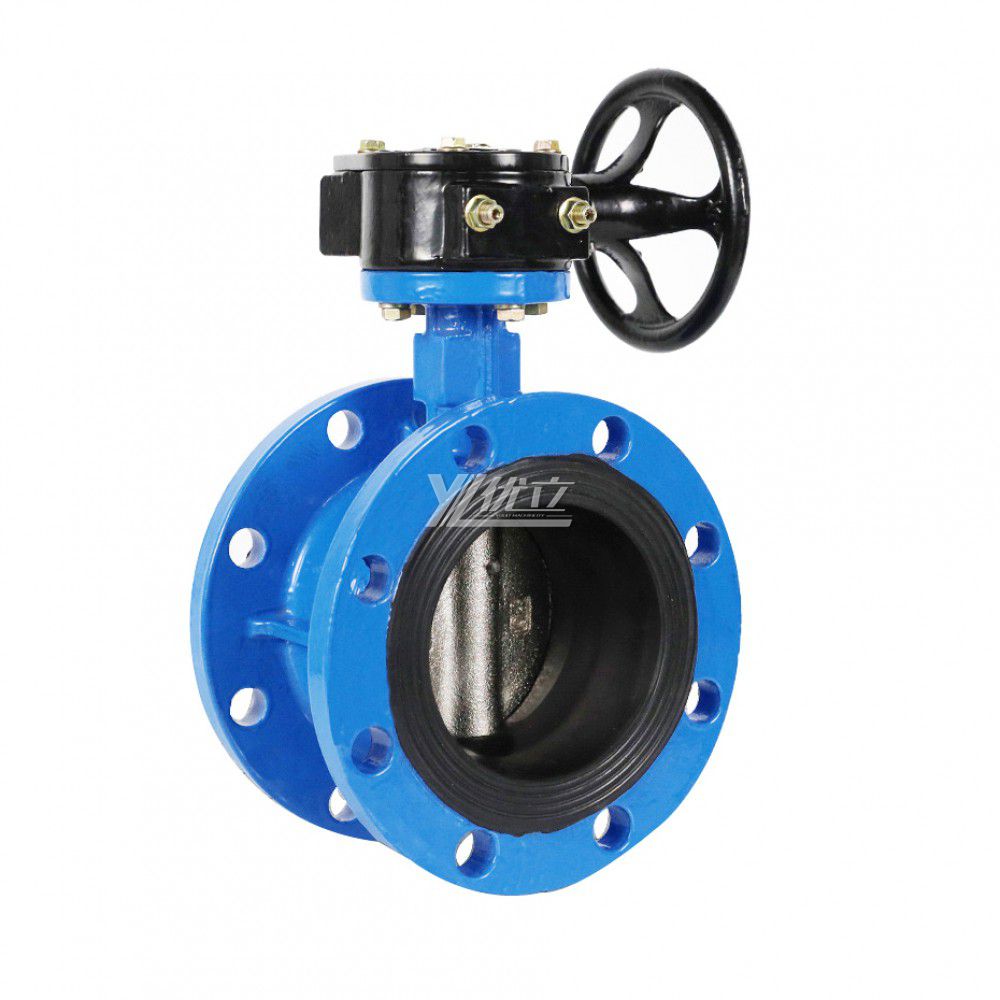 YOULI ANSI 150LB 304 316 Stainless Steel Cast Iron JIS 10K Pn16 WCB EPDM PTFE Manual Soft Seal Flanged Butterfly Valve