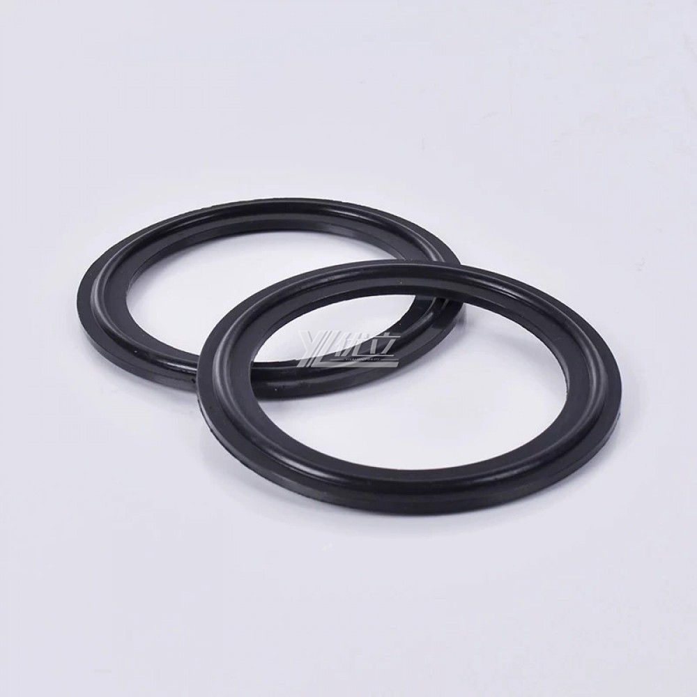 YOULI Hygienic Food Grade Customized Black Pipe Sanitary FKM Sealing Ring Non Standard Rubber VITON Tri Clamp Gasket