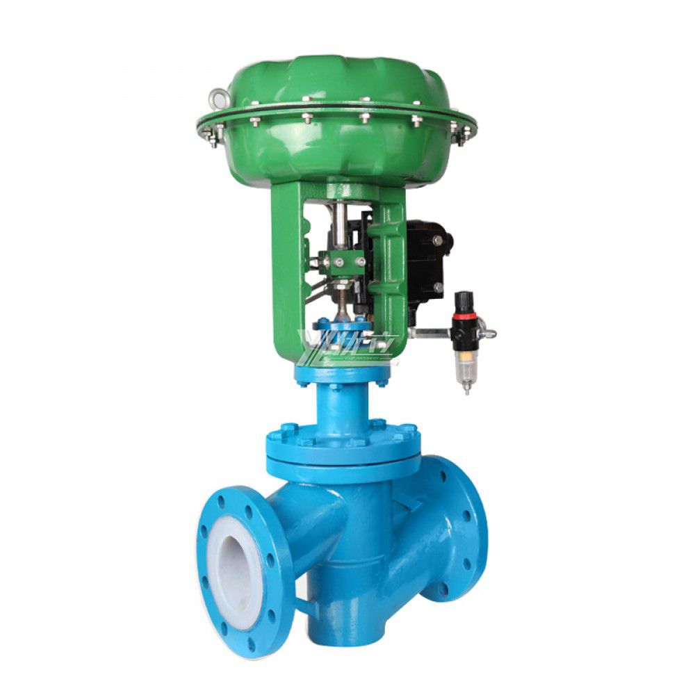 YOULI ANSI 150LB 304 316 Stainless Steel 1.6mpa WCB  F46 PFA F4 Pneumatic Regulating Flow Membrane Fluorine Lined Control Valve