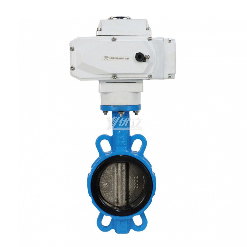 YOULI ANSI 150LB Stainless Steel 304 316 Cast Iron JIS 10K Pn16 Water Motorized AC220V Electric Wafer Butterfly Valve