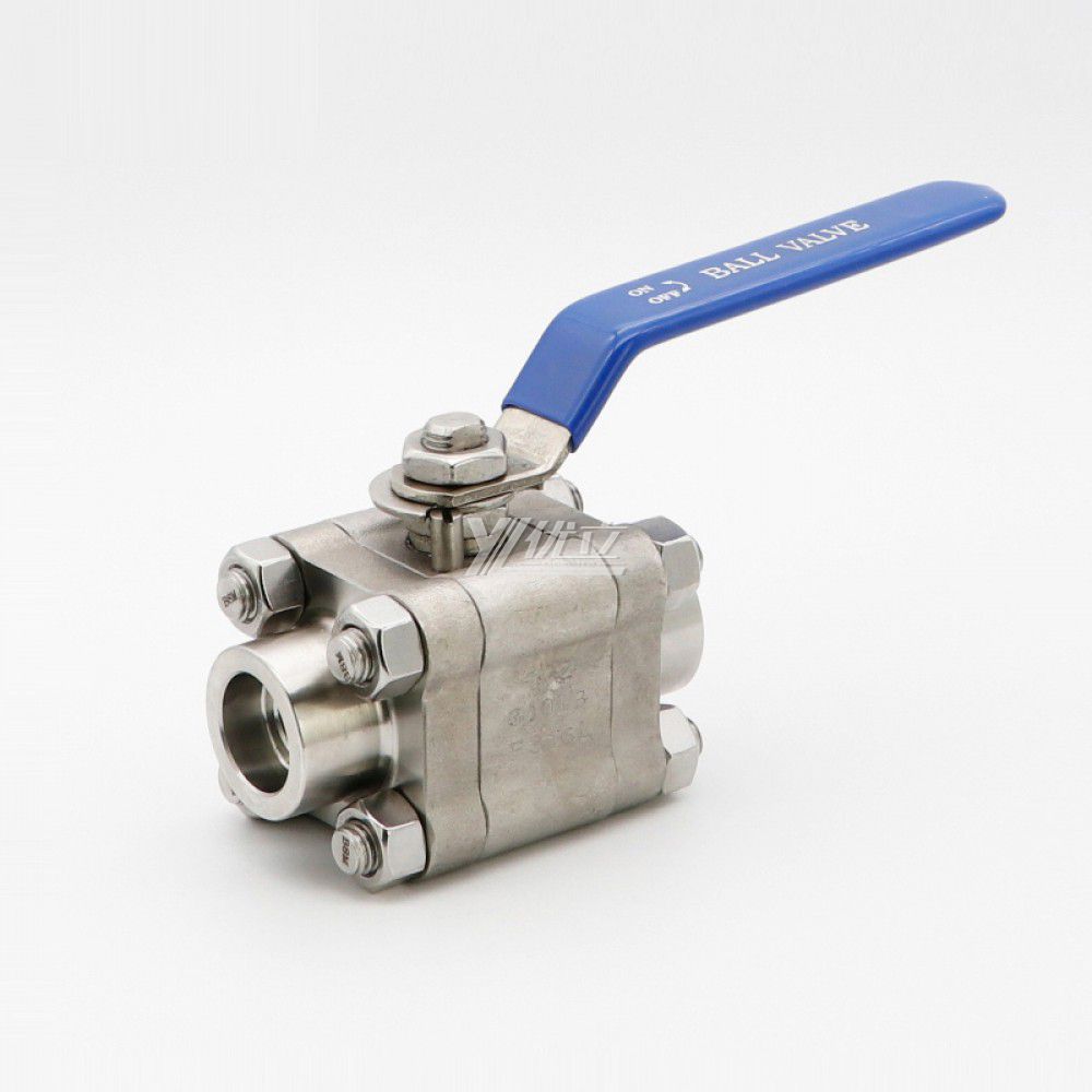 YOULI High Pressure NPT BSP A105 800lb 304 316 Stainless Steel Forged Manual 3PC Threaded Socket Welded Ball Valve