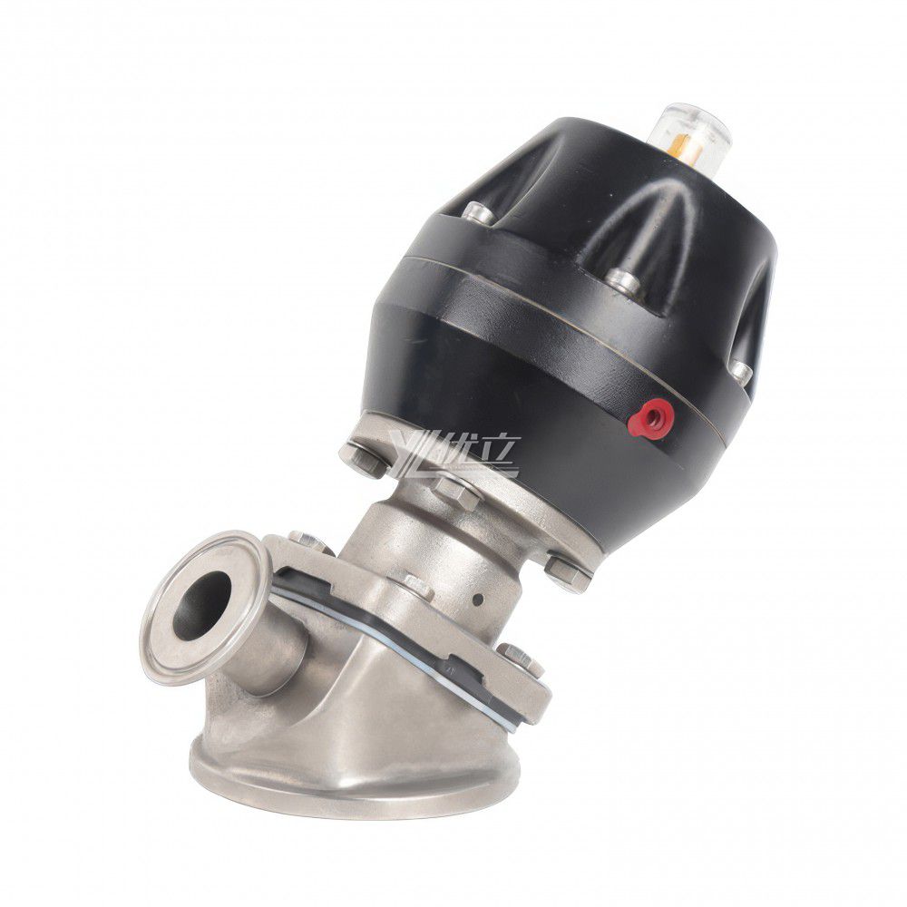 YOULI Hygienic Food Grade Sanitary Stainless Steel 316L Biological Medicine Plastics Pneumatic Diaphragm Bottom Valve