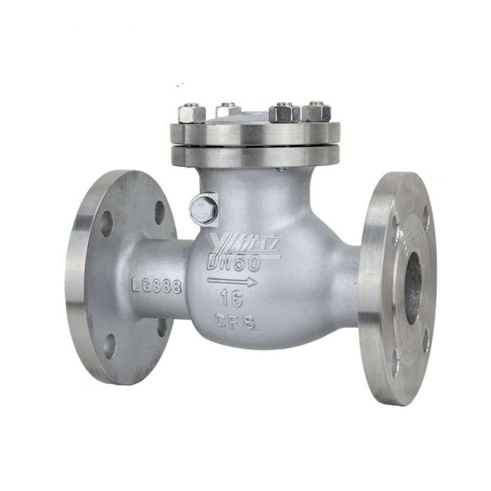 YOULI Stainless Steel High Temperature Steam Water ANSI 150LB  304 316 JIS 10K 1.6mpa WCB NRV Swing Flanged Check Valve