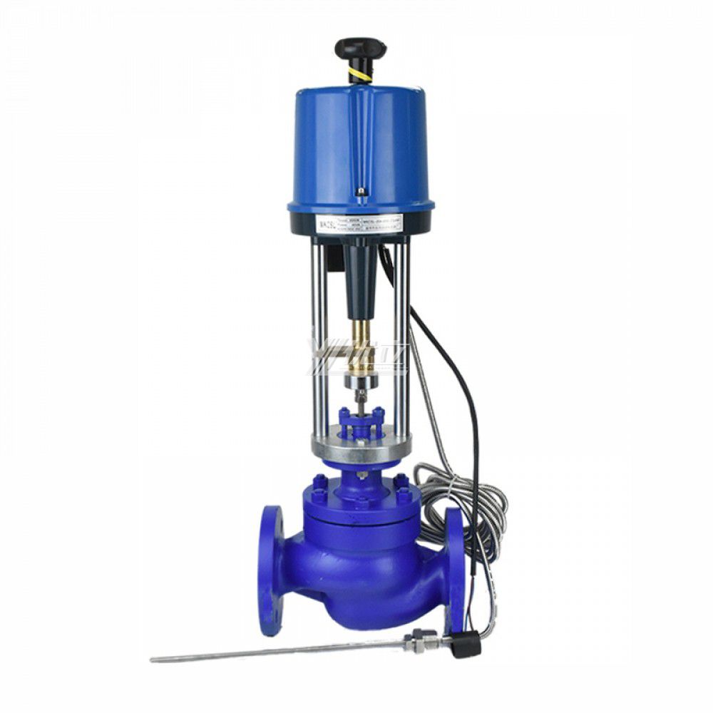 YOULI ZZWPE ANSI 150LB 304 316 Stainless Steel 1.6mpa WCB  Self Standing AC220V Electric Temperature Regulating Control Valve